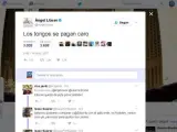 Tuit del presentador y actor Àngel Llàcer tras Eurovisión.