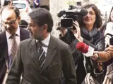 El diputado de CDC Oriol Pujol antes de declarar en el Tribunal Superior de Justicia de Cataluña (TSJC).