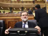 Mariano Rajoy en la sesión de control al Gobierno en el Congreso.