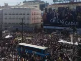 Podemos ha llenado Sol a favor de su moción contra Rajoy este 20 de mayo.