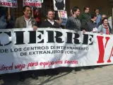 Manifestación de IU contra el CIE de Algeciras.