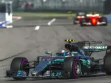 Valtteri Bottas durante el Gran Premio de Rusia de Fórmula 1.