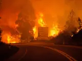 Imágenes del incendio de Pedrógão Grande, en el centro de Portugal.