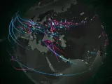 El mapa de los virus de Kaspersky