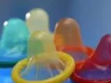 Condones de colores.