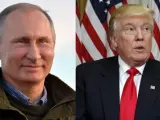 Vladimir Putin y Donald Trump.