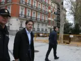 Imagen de Oriol Pujol a las puertas de la Audiencia Nacional.