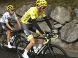 Chris Froome, durante la etapa con final en Peyragudes .