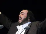 El tenor Luciano Pavarotti.