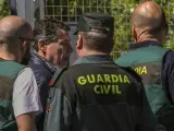 El expresidente de la Comunidad de Madrid Ignacio González es trasladado por la Guardia Civil.