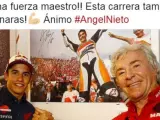 Mensaje de Marc Márquez a Ángel Nieto tras su accidente.