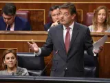 Rafael Catalá, ministo de Justicia, durante una sesión de control al Gobierno en el Congreso.