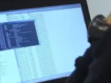 Una pantalla de ordenador muestra el ciberataque de 'WannaCry'.