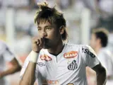 Una imagen de Neymar en su etapa en el club Santos.