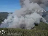 Incendio en Segura de la Sierra, en Jaén.