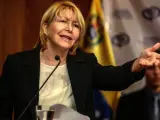 La fiscal general de Venezuela, Luisa Ortega Díaz, en una rueda de prensa.