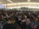 Continúan las colas en el aeropuerto de El Prat