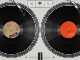 Imagen de la mesa de mezcla que ofrece Google para homenajear al hip-hop.