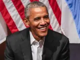 El expresidente estadounidense, Barack Obama, durante una charla en la Universidad de Chicago.