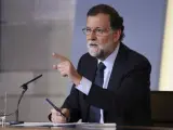 Mariano Rajoy preside primer Consejo de Ministros tras los atentados de Cataluña.