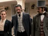 Amelia, Alonso y Pacino en 'Tiempo de esclavos', el sexto capítulo de la tercera temporada de 'El Ministerio del Tiempo'.