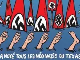 El semanario satírico Charlie Hebdo aplaude la tragedia de Texas en su portada porque las lluvias del huracán Harvey "ahogaron a todos los neonazis".