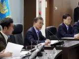 Reunión del Consejo de Seguridad Nacional de Corea del Sur tras un nuevo ensayo de Corea del Norte con armas de destrucción masiva.