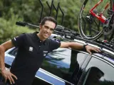 Alberto Contador, en la jornada de descanso de la Vuelta a España.