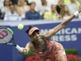 La tenista estadounidense Venus Williams, durante su partido ante la checa Petra Kvitova, en los cuartos de final del Abierto de Estados Unidos.