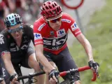 Chris Froome durante la etapa de la Vuelta en Los Machucos.