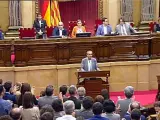 Aplausos para el portavoz de Catalunya Sí que es Pot