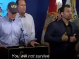 Rueda de prensa de Rick Scott, gobernador de Florida, sobre el huracán Irma.
