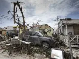 Vista de la devastación ocasionada por el huracán Irma en Philipsburg, en la isla de San Martín.