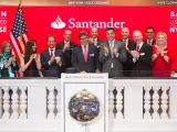 Santander celebra sus treinta años de cotización en la Bolsa de Nueva York