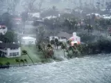 El paso del huracán Irma por Miami Beach, Florida (EE UU).