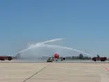 El aeropuerto de Sevilla recibe el primer vuelo de una nueva ruta con Zúrich