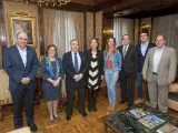 Barkos analiza con Adefan la aportación de las empresas familiares al tejido económico de Navarra