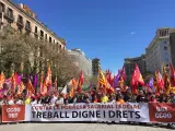 Miles de personas marchan en Barcelona por un "trabajo digno y derechos"