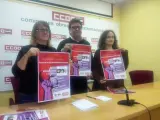 CCOO Extremadura reclama un "acto de rebeldía" contra el "terrorismo" de la violencia machista y la desigualdad laboral