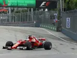 Sebastian Vettel, en el GP de Singapur.