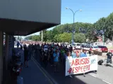 Cientos de trabajadores protestan contra la "sobrecarga" de trabajo en la planta de PSA Peugeot Citroën de Vigo