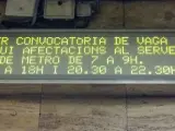 El Metro de Barcelona vuelve a hacer huelga este lunes tras un refuerzo del equipo negociador