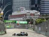 Lewis Hamilton, en el GP de Singapur.