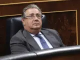 El ministro del Interior, Juan Ignacio Zoido, en el Congreso de los Diputados.