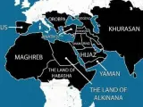 Este es el mapa que pretende ver Estado Islámico en el año 2019.