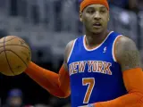 Carmelo Anthony, en acción con los Knicks.