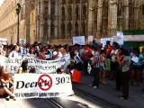 Interinos de Educación dejan la Catedral de Sevilla tras 5 meses de encierro