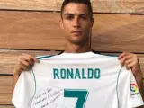 La foto dedicada que acompaña al mensaje de apoyo de Cristiano Ronaldo para las familias de los fallecidos en el terremoto de México.