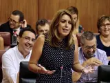 Susana Díaz defiende la necesidad de "comprometerse con un Presupuesto" para que Andalucía mantenga su "estabilidad"
