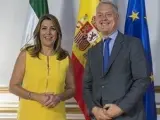 Susana Díaz aborda con el embajador de Reino Unido la "afección" del 'Brexit' a los intereses de Andalucía